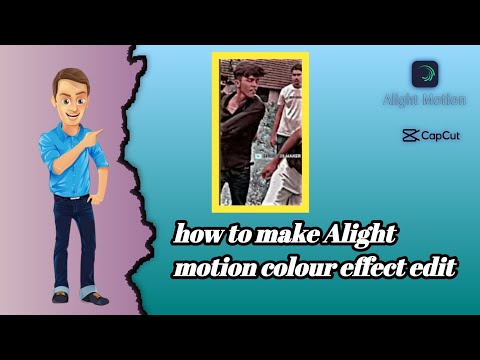 how to make Alight motion colour effect edit