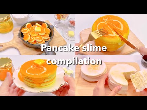 【ASMR】🥞パンケーキスライムまとめ🥞【音フェチ】Pancake slime compilation