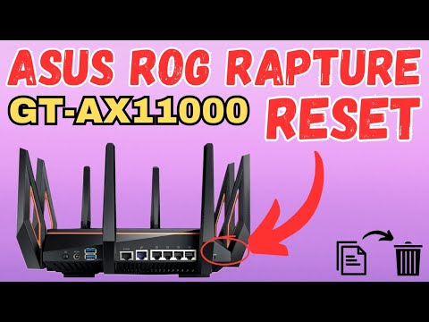 Reset Asus ROG Rapture GT-AX11000 WiFi 6 Gaming Router To Factory Default Settings | DIY |