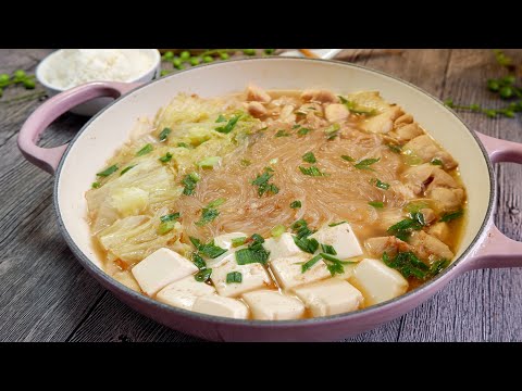 You’ll Love Our Grandma's Quick Chicken Tofu Pot 阿嘛豆腐鸡煲 Chinese Noodle Soup Recipe • One Dish Meal