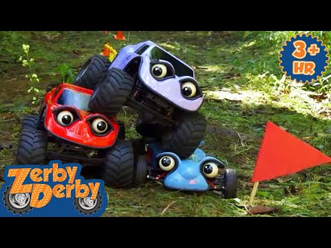 Fun with Toy Vehicles | Vehicle Videos For Kids | Full Episodes | Zerby Derby