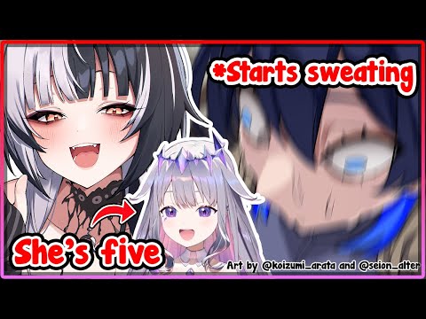 [ENG SUB/Hololive] Kronii starts sweating profusely when she finds out Biboo is five years old