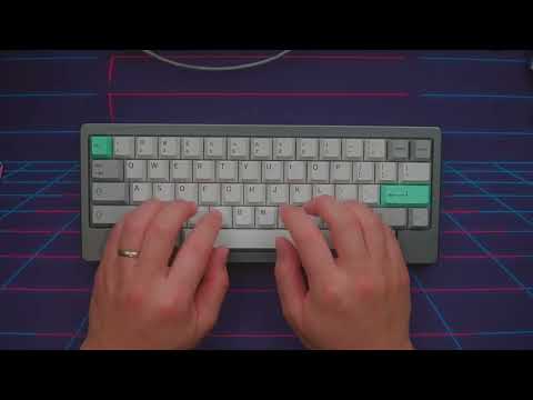 JWK Blue Macaw Silent Tactile Typing Test