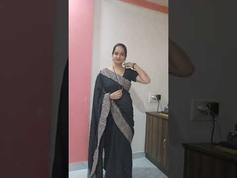 Meesho black saree haul🖤🖤🩷🤎 #blacksaree #trending #meesho #saree