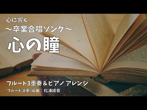 【フルート3重奏】合唱曲「心の瞳」＃卒業ソング＃合唱曲