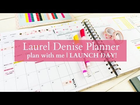 Laurel Denise PLAN WITH ME | its LAUNCH DAY! | Chatting about how to use the planner & launch