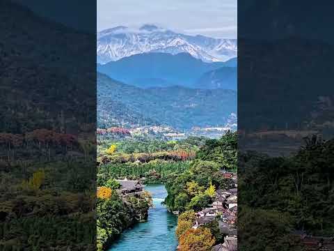 Early winter beauty of Dujiangyan