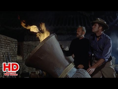 Rocket Attack Scene - 55 Days at Peking