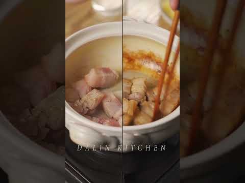 甜辣酸爽的韩式【辣炖五花肉】拌米饭是一绝