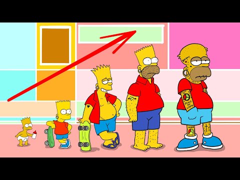 Bart Simpsons Growing up Story Drawing 👍@EasyLittleDrawings