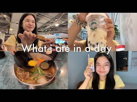 What I ate in a day🇸🇬 / Unboxing study snacks/ Orchard Road's Most Popular Sushi 🍎探店乌节路