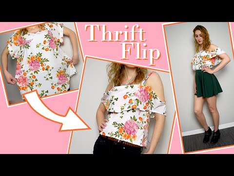 DIY Thrift Flip Blouse