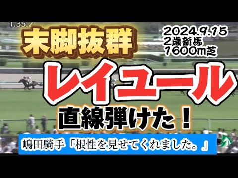 【2歳新馬】レイユール直線弾けてデビュー勝ち！