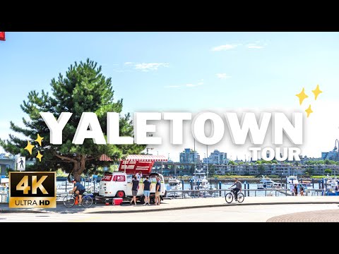 Sunny Vancouver Yaletown Walking Tour [4K]