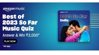 Amazon new quiz answer| new quiz answer Amazon