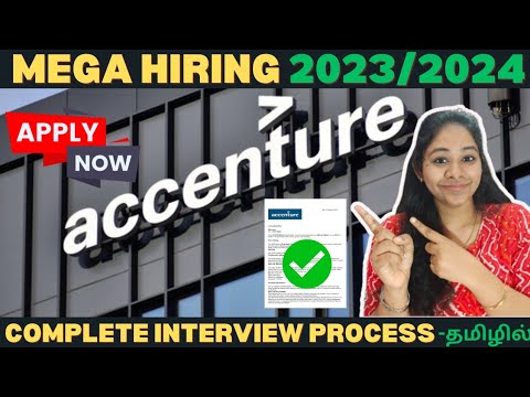 ACCENTURE OFFICIAL HIRING 2023-2024 Batch🚀💯 in Tamil |Accenture Interview Process 2024 for Freshers💥