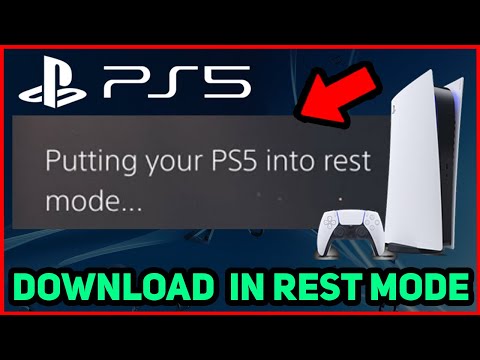 PS5 HOW TO DOWNLOAD GAMES IN REST MODE!