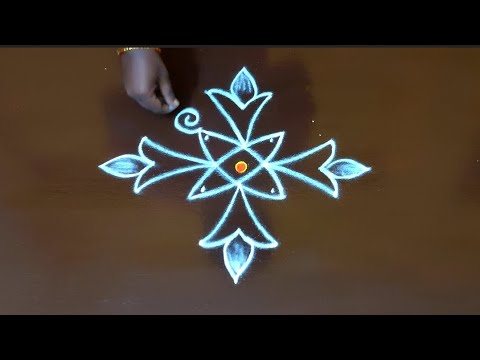 5*3 dots Dipawali special Rangoli🌺thipkiyanchi rangoli🌺muggulu🌺Diwali kolam🌺लक्ष्मीपूजनरंगोली