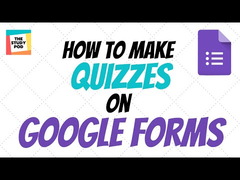 How to create a Quiz using Google Forms | in English | The Study Pod