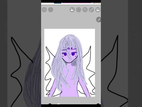 I tried my best #trend #treading #art #digitalart #demon #drawing #purple #cool #girl #shorts