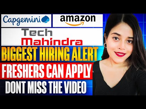 🔥TECH MAHINDRA, AMAZON ,CAPGEMINI HIRING ANNOUNCED | FOR FRESHERS |  APPLY NOW🔥