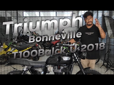 พาชม Triumph Bonneville T100Black ปี 2018 แต่งเต็มๆ !!! ( ThunvaOfficial รีวิว EP.413 )