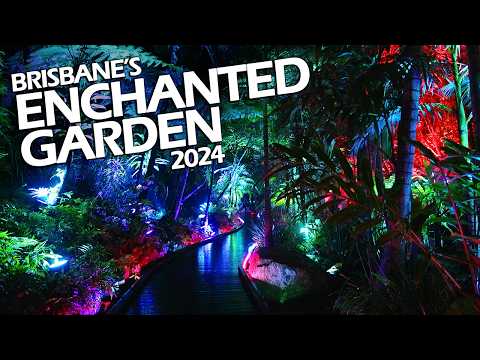 Brisbane's MUST-SEE light show: The Enchanted Garden 2024!