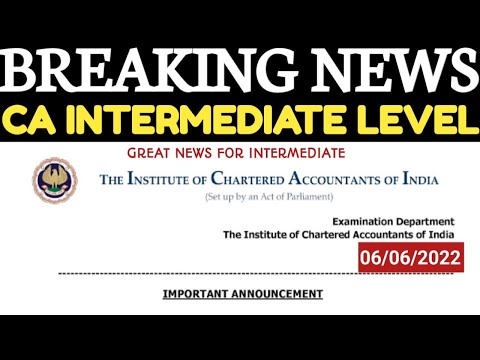 |Big Breaking CA Intermediate Students |May 2023 or Nov 2023 onwards