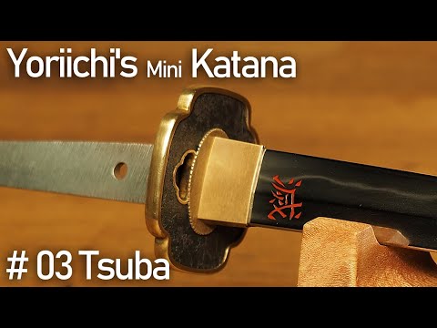 継国縁壱のミニチュア日輪刀を作ってみた。# 03鍔＆切羽 / Making Yoriichi's Mini Katana from [Demon Slayer] # 03 Tsuba & Seppa