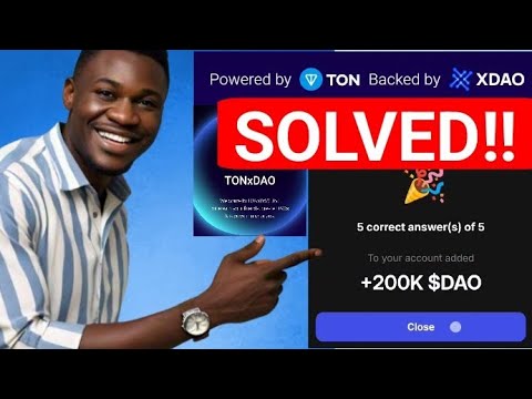 TON x DAO Quize Answer SOLVED!!!