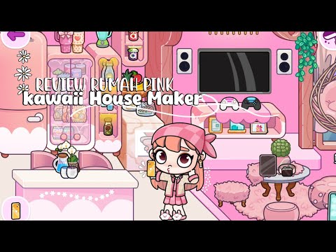 REVIEW RUMAH SERBA PINK DI KAWAII HOUSE MAKER | AVATAR WORLD | PAZU GAME #newupdatepazu #avatarworld