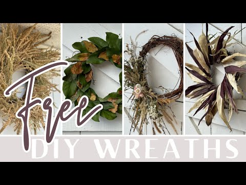 EASY WREATHS YOU CAN MAKE FOR FREE | DIY Home Decor