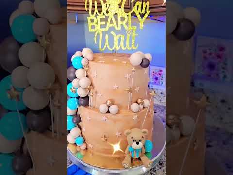 we can bearly wait cake #buttercream #cake #butter #recipe #tutorial #fypシ #foryou #parati #free