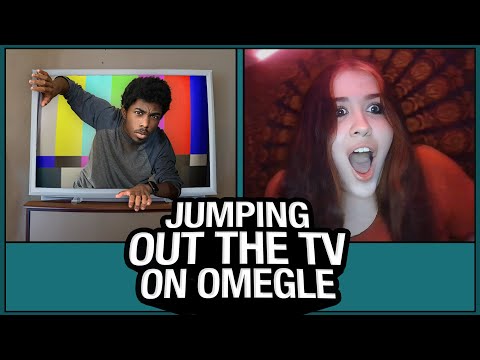 JUMPING OUT THE TV on OMEGLE