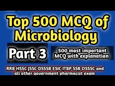 top 500 MCQ of microbiology#rrb pharmacist exam#pharmamcq#governmentpharmacistexampreparation