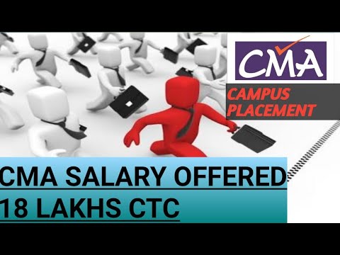 CMA salary offered in campus placement