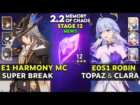 E1 Harmony MC Super Break & E0S1 Robin x Topaz w/ Clara  | MOC 12 v2.2 | Honkai star rail.