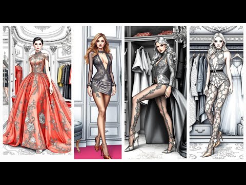 ILLUSTRATED  celebrity fashion wardrobes #fashionillustrationcelebrity #celebritywardrobe #design