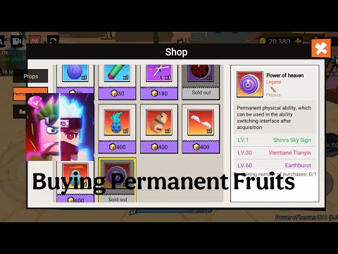 Buying permanent scrolls on Anime Showdown | Blockman