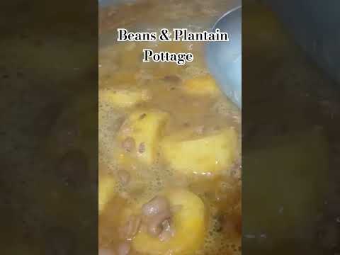 BEANS & PLATAIN POTTAGE#pottage #porridge #beans #plantain