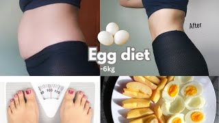 I Lost 6kgs! EGG DIET in 5 days! Lose and remove that BELLY FAT fast?! see results!