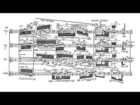 Brian Ferneyhough - String Quartet No. 2 (1979-1980) [Score-Video]