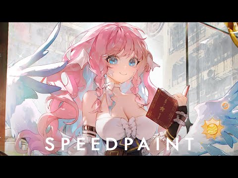 Draw a SCENE // Photoshop + Blender Speedpaint