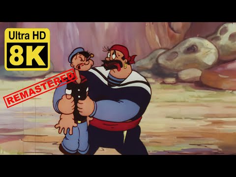 Popeye the Sailor meets Sindbad the Sailor 1936 8K (Remastered with Neural Network AI)