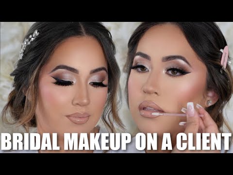 MOST REQUESTED BRIDAL MAKEUP LOOK ON A CLIENT! (screams luxury!)