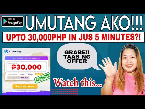 GRABE LAKI NG OFFER!! ✅️UPTO 30,000PHP IN JUST 5 MINUTES ✅️ LOAN REVIEWS