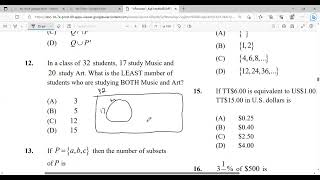 CXC MATHS PAPER 1 2023