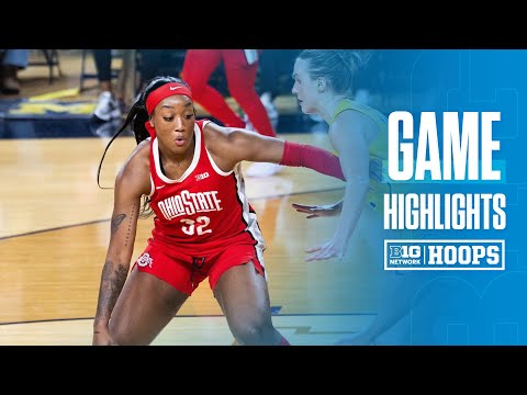 Ohio State at Michigan | HIGHLIGHTS | Big Ten Women's Basketball | 01/08/2025