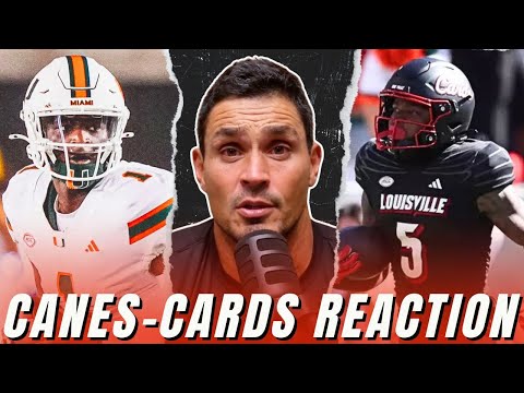 Miami-Louisville REACTION: Will Canes run the Table? | College Football Week 8