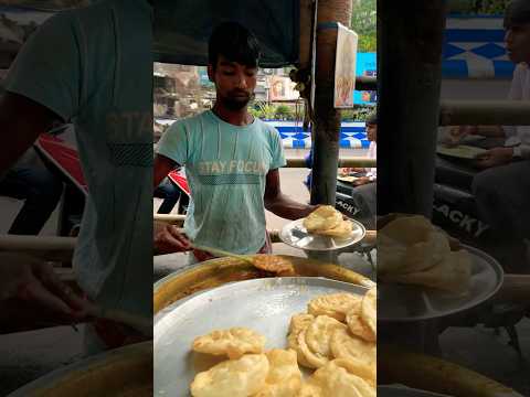 Kolkata ShyambazarFamous নানুপুরী & গুগনী #kolkata #shyambazar #food